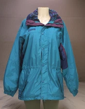Vintage Columbia Bugaboo Men's Teal Purple Winter Jacket and Fleece Liner Size M