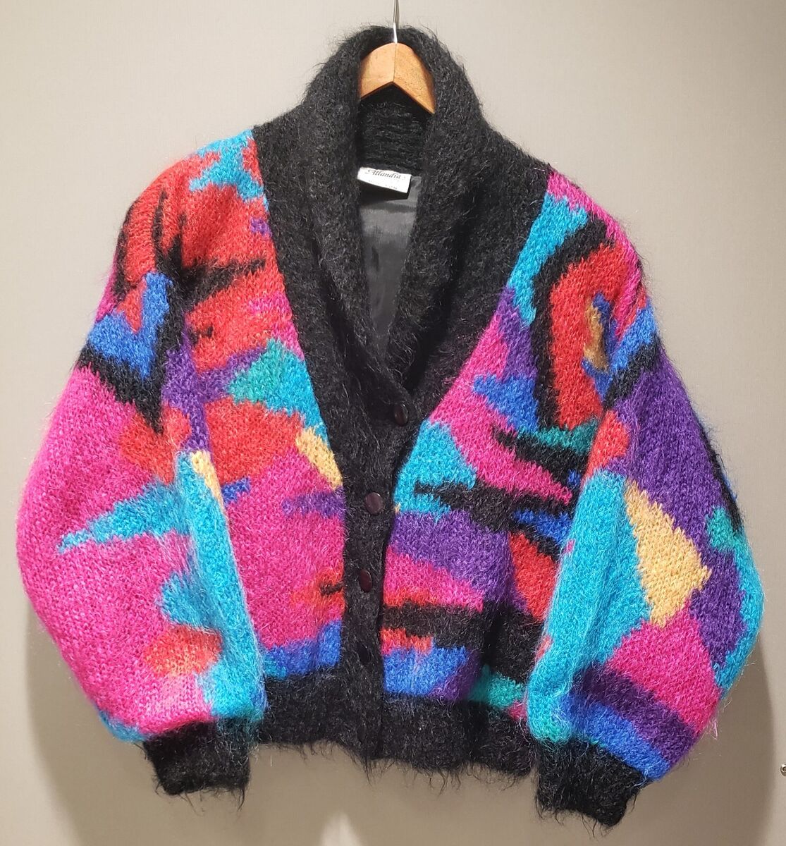 ATLANDIA 80s VINTAGE MOHAIR WOOL CARDIGAN SWEATER COLORBLOCK ABSTRACT GEOMETRIC | eBay ATLANDIA 80s VINTAGE MOHAIR WOOL CARDIGAN SWEATER COLORBLOCK ABSTRACT GEOMETRIC | eBay