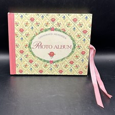 Vintage Photo Album Hard Cover 12 Photo Ribbon Close - Peter Pauper Press