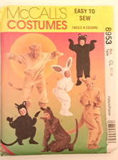 McCalls costume pattern 8953 animals size KIDS 6-7-8- Uncut Lions Tigers  Bears