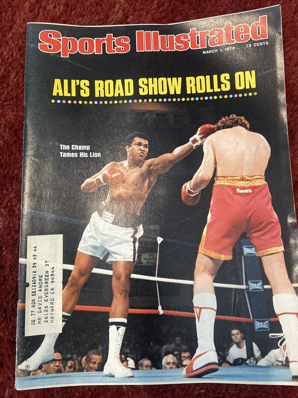 Sports Illustrated: BOXING GOAT/ MUHAMMED ALI VS. ROCKY AOKI / MARCH 1, 1976