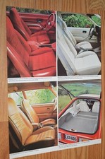 1979 Chevy Monza Interior Original Vintage Advertisement Ad Print 79 Seats Trim 1979 Chevy Monza Interior Original Vintage Advertisement Ad Print 79 Seats Trim
