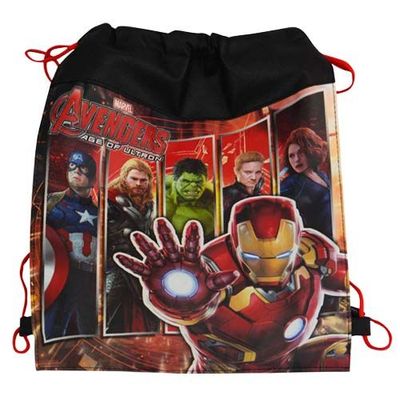 Marvel Sling Bag Tote Drawstring Non-Woven Avengers New With Tags 11x14 - Foto 6