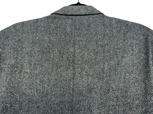 Stafford Mens Herringbone Wool Blazer Jacket Size 40R Gray Classic - Picture 14 of 15