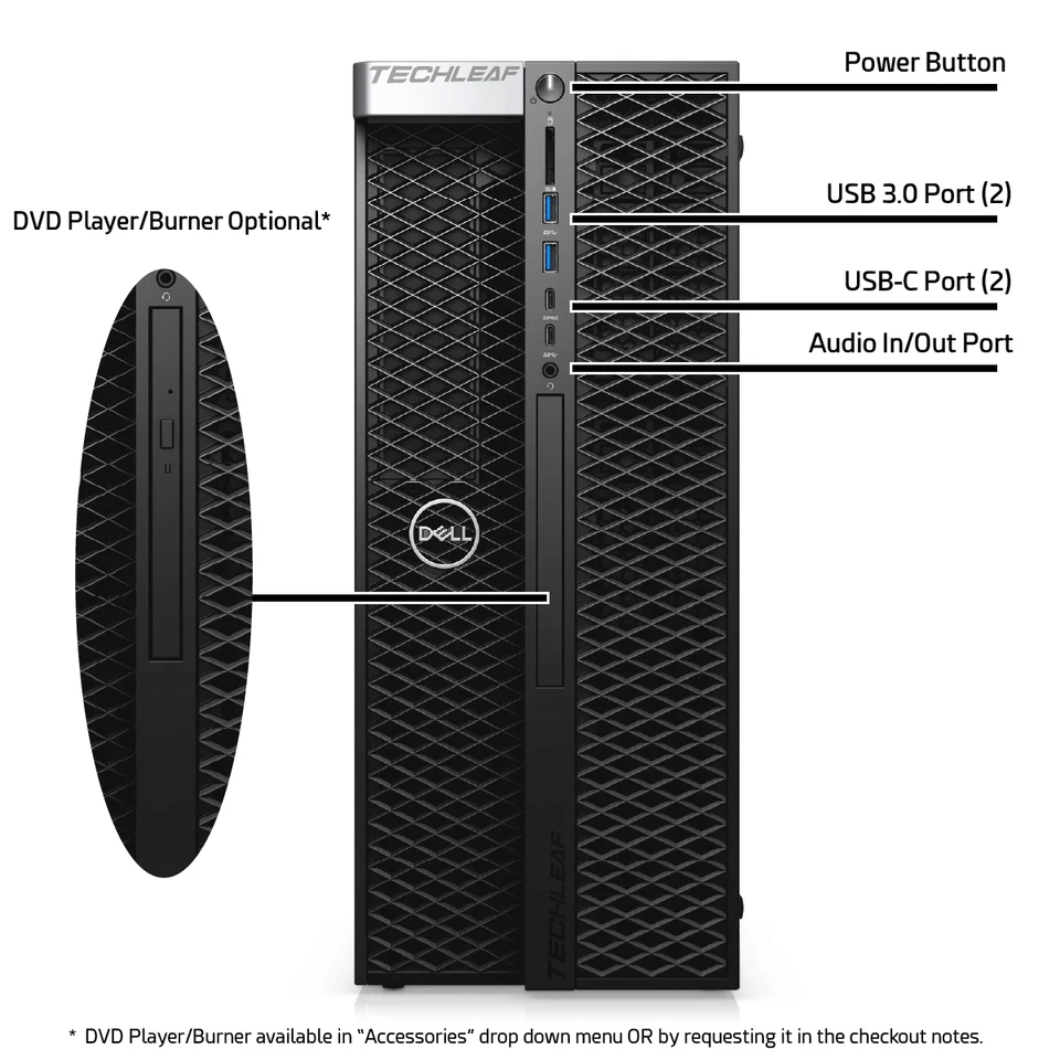 Dell Precision 5820 Intel 4.50 GHz, up to 64GB RAM, 4TB SSD NVMe, Windows 11 Pro - Image 2 of 4