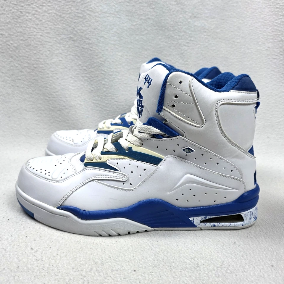 Zapatillas deportivas vintage British Knights Dymacel para hombre talla 10,5 caña alta blancas azules Foto 4 de 4