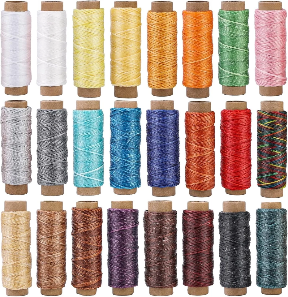 Complete Leathercraft Thread Set - 55Yards in 24 Colors for Ultimate Crafting - Image 3 of 4