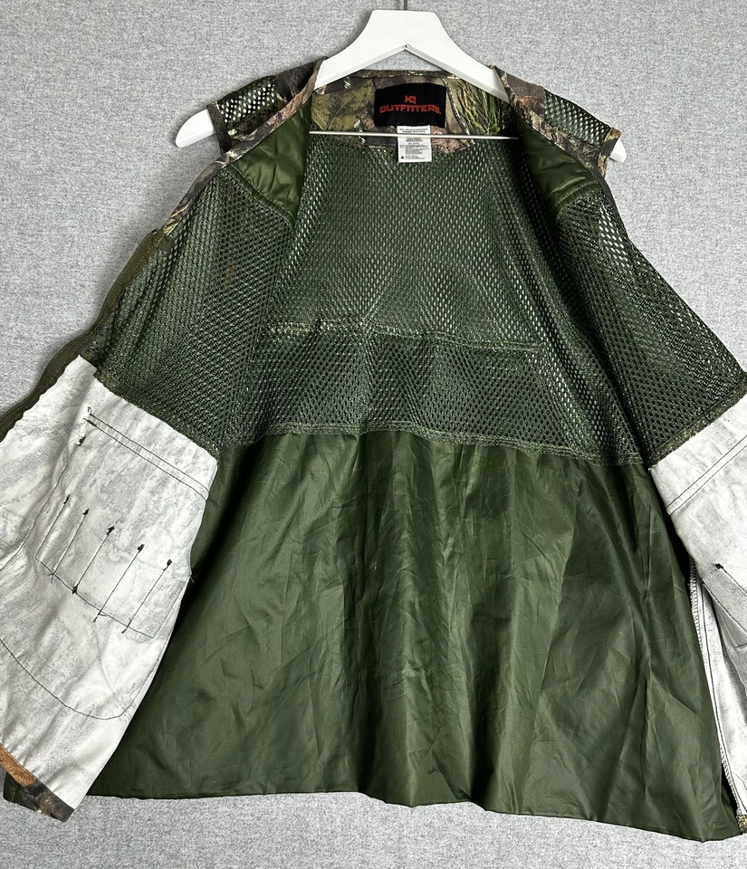 HQ Outfitters Camo Hunting Vest XL 2XL Mossy Oak Mesh Pockets Outdoor Fishing - Image 2 of 4