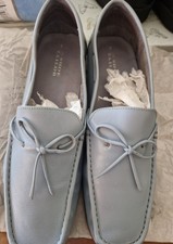 Ladies mocassin style shoes pale blue size 9