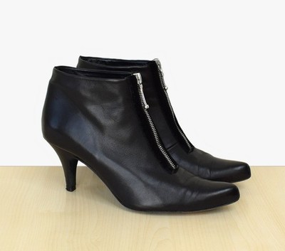 TOUS LES JOURS Stiefeletten Gr. 39 Echtleder Frontreißverschluss
