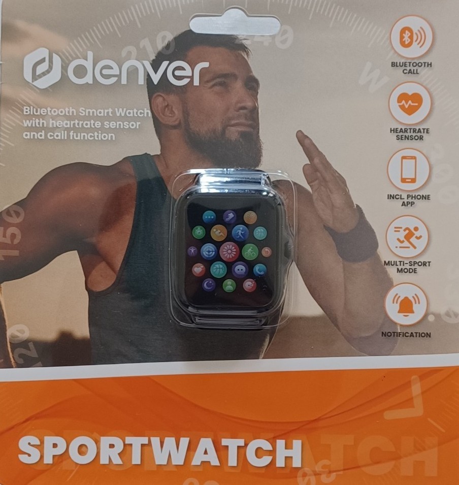 Foto 3 van Denver Smartwatch Fitness Tracker - Digitale Horloge - Bluetooth - Zwart