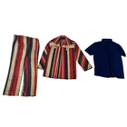 Vintage Mattel Ken Doll Clothes 1960s Striped Blazer Pants Blue Shirt #1472