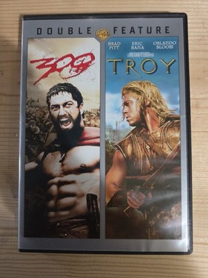 300 & TROY - Double Feature DVD Widescreen 2007 2012 Brad Pit 