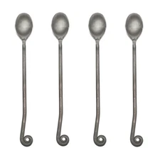 Gourmet Settings Treble Clef 18/10 Stainless Iced Beverage Spoon (Set of Four)