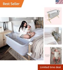 Bassinet  Bedside Sleeper with Mattress  Sheet - Ultra-Breathable  Complet...