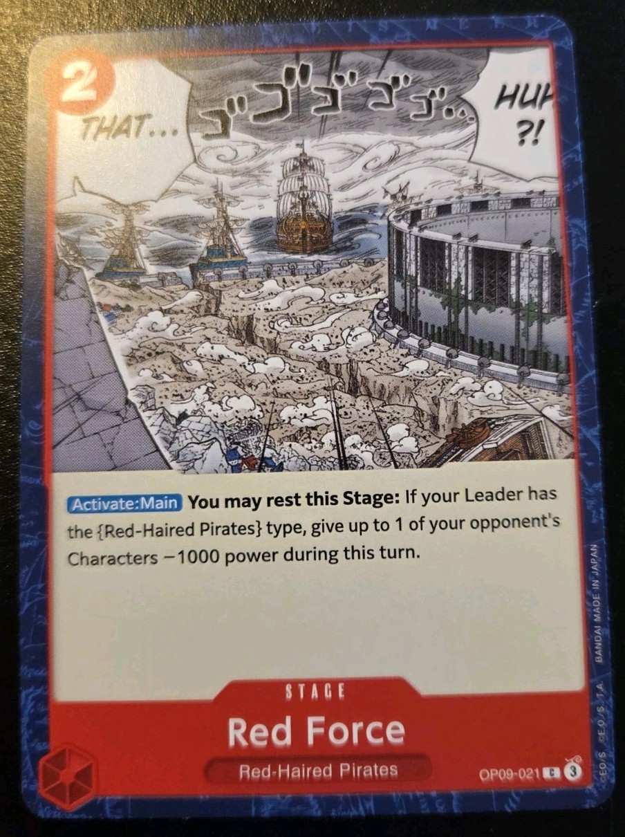Red Force OP09-021 Common Emperors In The New World One Piece Card Game