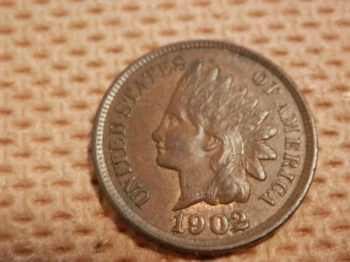 1902 Indian Head Penny in Extra Fine to Almost Uncirculated