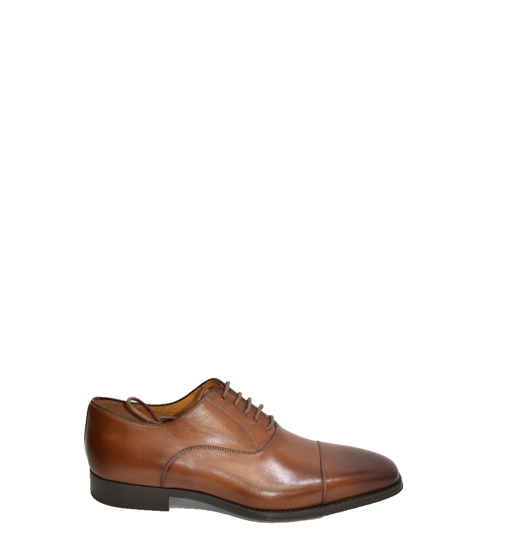 New! Magnanni Terril Leather Oxford Cognac Brown Size 8.5 M 26102