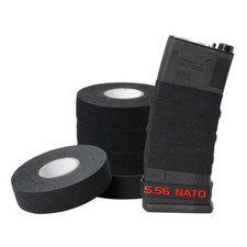 Aolamegs 5 Rolls Black 1"x27.34yd Non-Slip Multipurpose Gun Grip Tape Overgrip