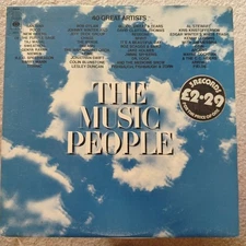 THE MUSIC PEOPLE 3 LP SET - VARIOUS - BOB DYLAN - JEFF BECK - BYRDS - 40 TRACKS