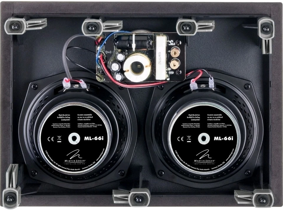MartinLogan ML-66i 壁挂式扬声器,140 瓦三驱动器 LCR — 第 3/3 张图片