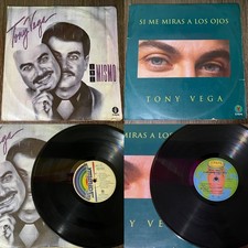 Tony Vega x 2 Lps - Uno Mismo , Si Me Miras A Los Ojos , Salsa , Latin