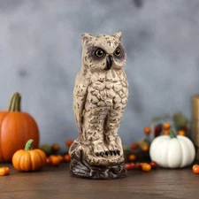 Fall Ragon House Collectable 10” Vintage White Owl Centerpiece Figurine