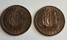 King George VI Coins Bronze Half Penny Higher Grade 1939 1952 British UK