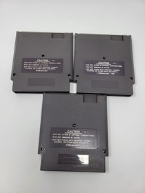 Lot Of 3 NES Nintendo | Kung Fu, Golf, 10 Yard Fight | Black Box Games Tested