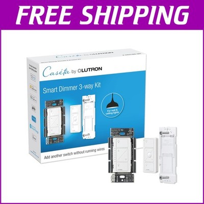 Advanced Caseta 3-Way Smart Dimmer Switch with Remote Control for LED Lights