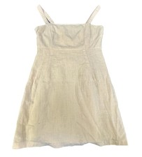 Forever 21 A Line dress Linen Light Yellow Women’s Medium