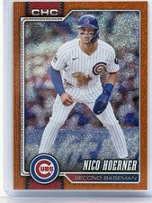 2026 Topps Series 1 - Nico Hoerner #5 Orange Sandglitter /25 - Cubs