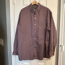Eddie Bauer Wrinkle Free Classic Fit Button Down Shirt Plaid 3XL
