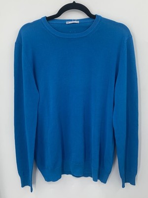 Jacob Cohen Mens Blue Cotton Long Sleeve Sweater sz L