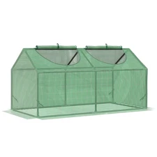 4x2 ft Portable Mini Greenhouse Small Plant Garden Indoor Green House PE Cover 