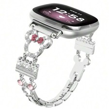 Bling Metal Band Fitbit Versa 4/3 Sense 2 Women Diamond Bracelet