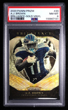 2020 Panini Prizm A.J. Brown #20 Brilliance Gold Vinyl 1/5 PSA 8