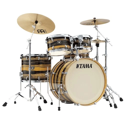 Schlagzeug Tama Superstar Classic CK52KR-NET Natural Ebony Tiger Wrap 22" Drum S