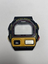 RARE YELLOW Vintage Casio BP-100 Blood Pressure Monitor Watch FRONT CASE