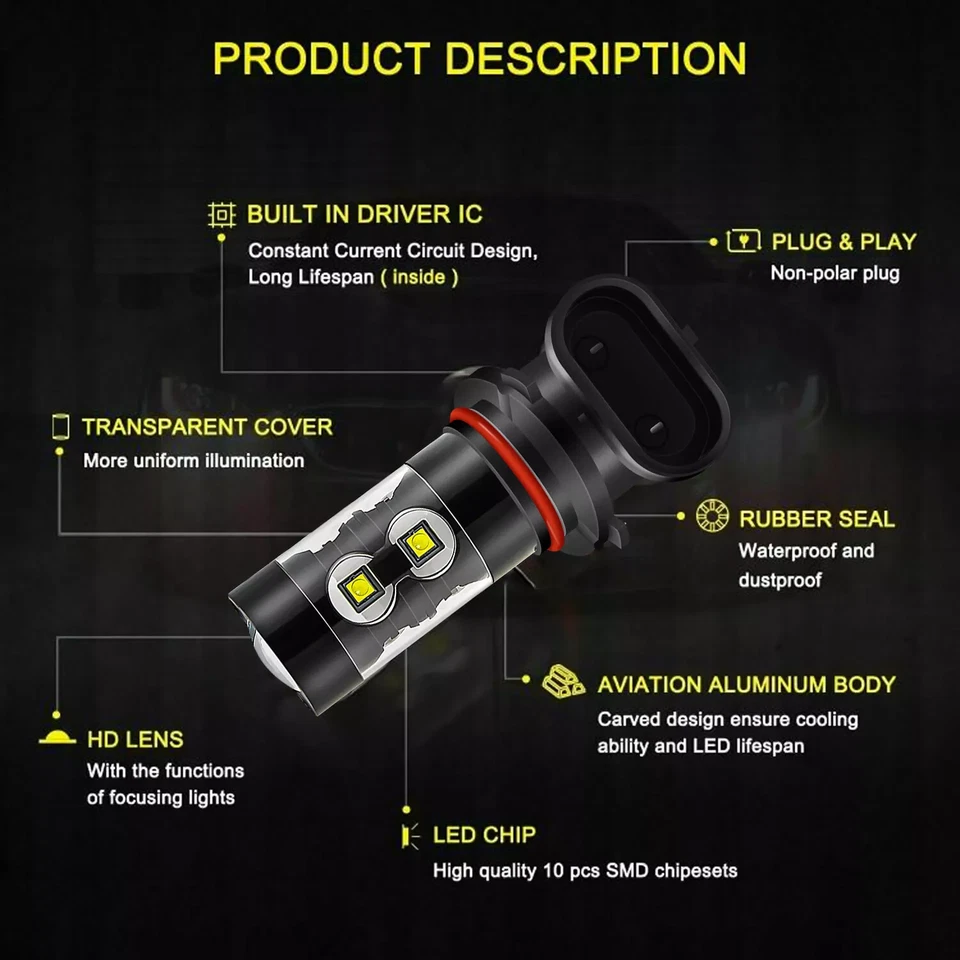 Faros LED y bombillas antiniebla para Dodge Ram y RAM 1500 2500 3500 2009 2010 2011 2012 Foto 4 de 4