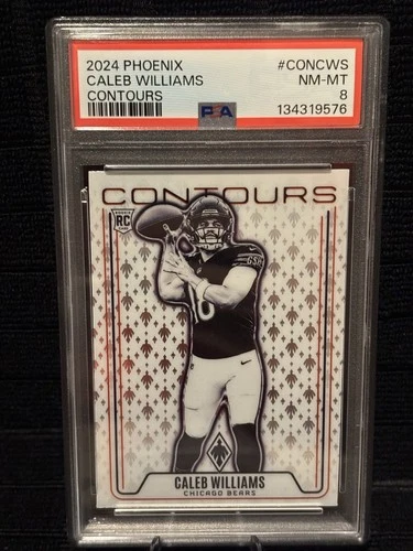 2024 Phoenix Caleb Williams Contours #CONCWS Rookie RC PSA 8 NM-MT * Bears