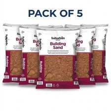 125kg Soft Building Sand 5x25kg Fine Washed Mortar Mix Render Bricklaying
