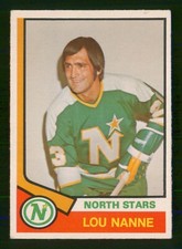 LOU NANNE 1974-75 O-PEE-CHEE 74-75 NO 325 EX          5991