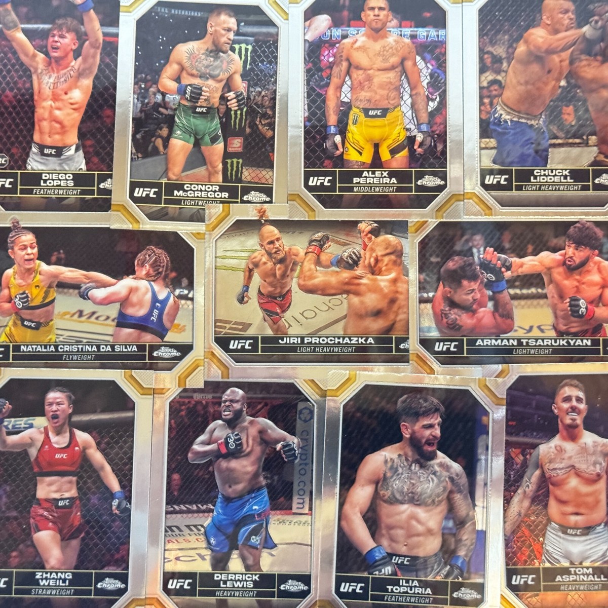 2024 Topps Chrome UFC - Base Cards #1-200 Choose Pick Your Fighter