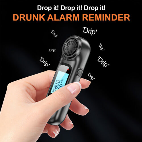 Digital Breath Alcohol Analyzer Tester Air Blowing Breathalyzer Test Detector - Picture 9 of 16