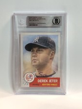 2018 Topps Living Set Derek Jeter (Artist: Mayumi Seto Auto) BAS