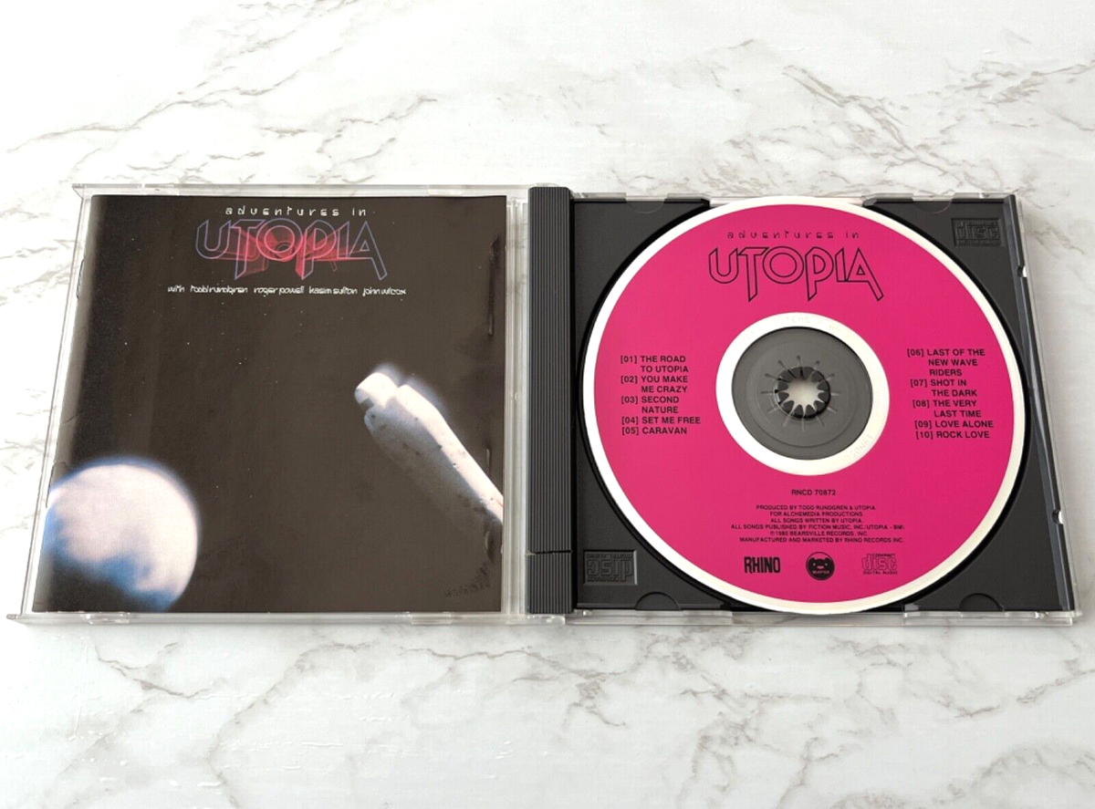 Utopia Adventures In Utopia CD ORIGINAL PROMO! Rhino RNCD70872
