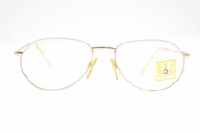 Vintage See You 344 764 Silver Gold Square Glasses Frame Eyeglasses NOS