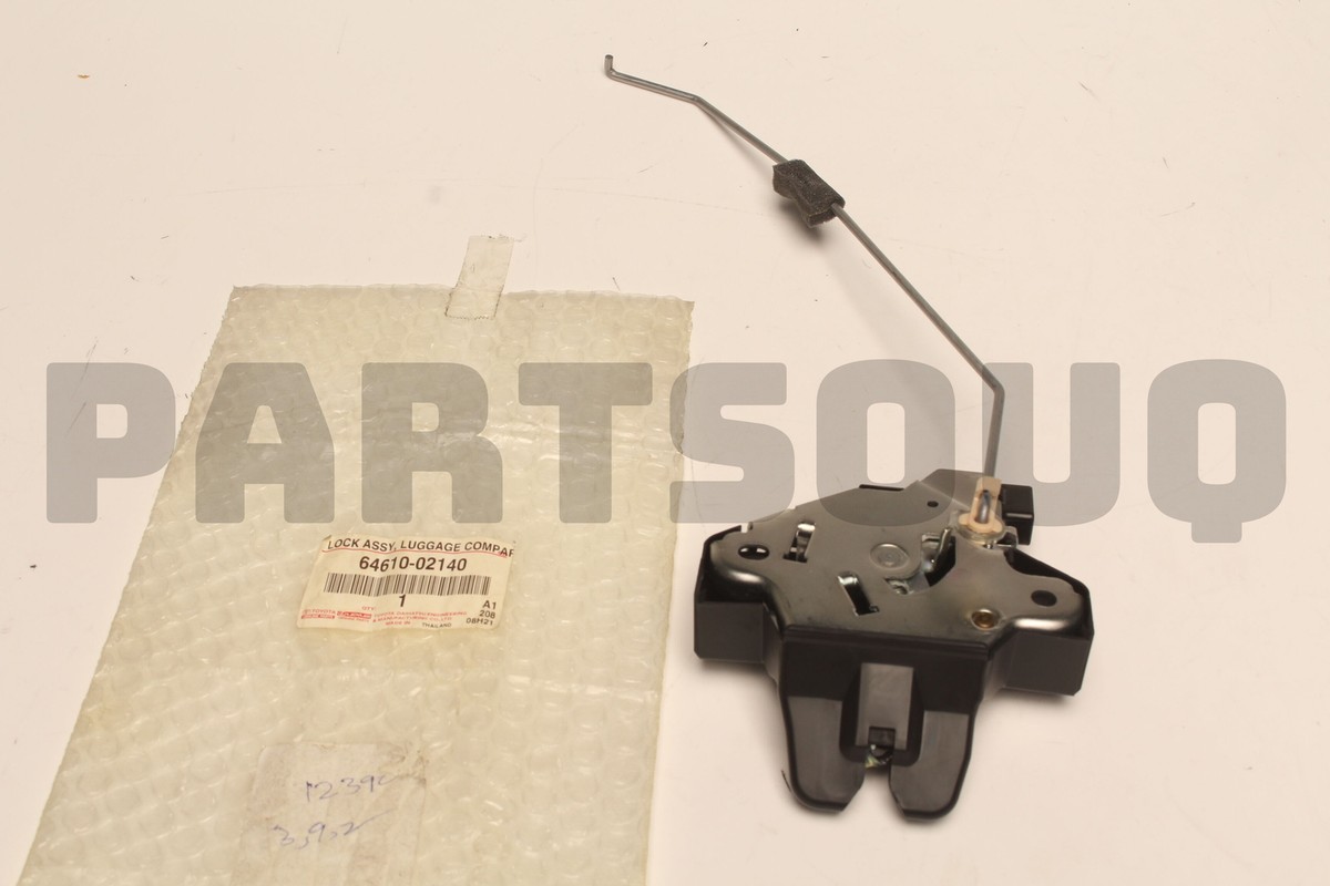 6461002140 Genuine Toyota LOCK ASSY, LUGGAGE COMPARTMENT DOOR