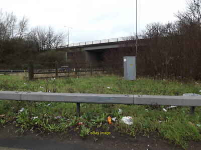 Photo 12x8 M25 London Orbital Motorway Bridge Ridge At the junction with t c2015